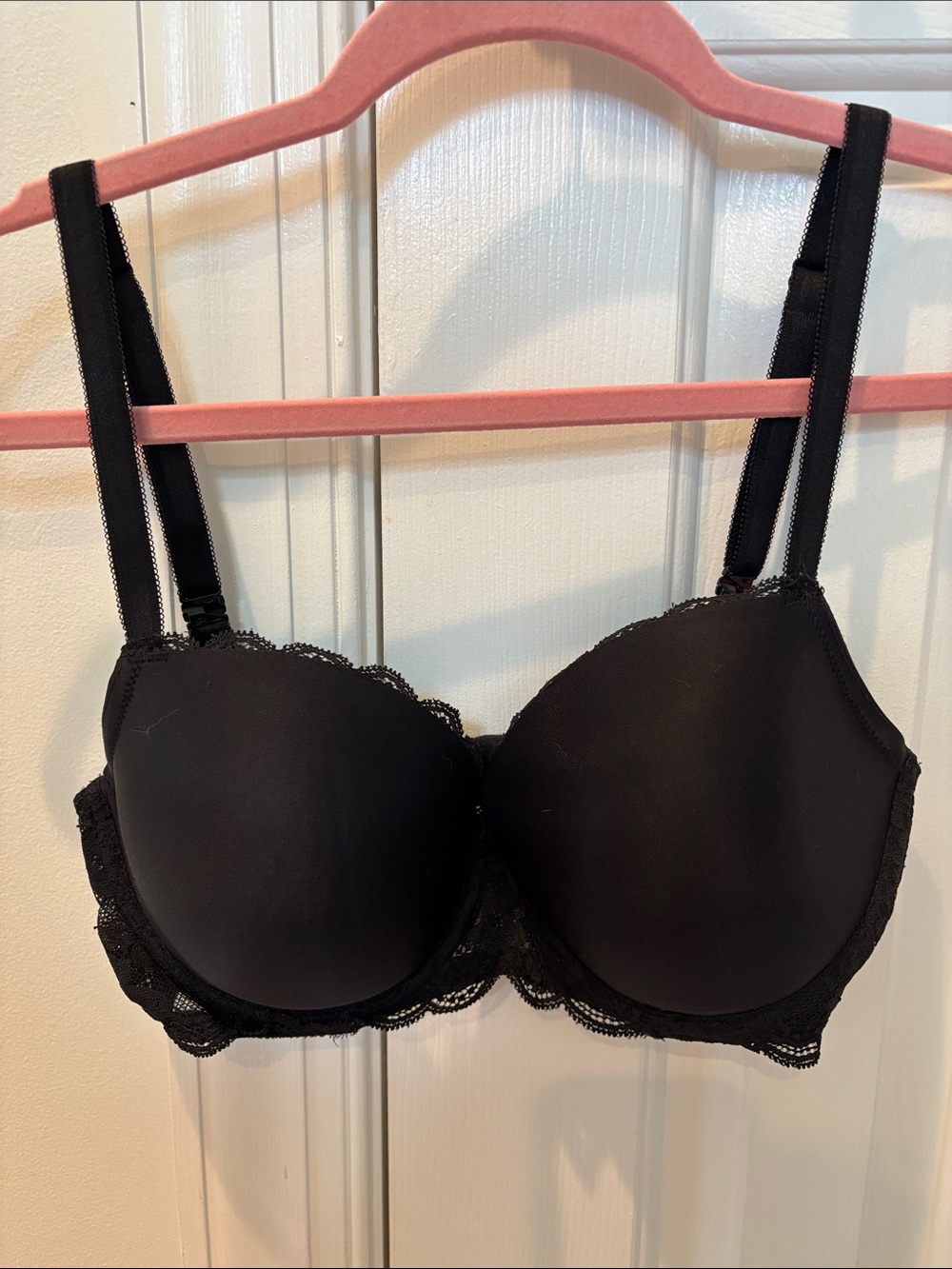 VS Dream Angels Black Lacy Bra sz 32DDD